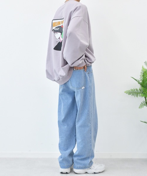 Perushu（ペルーシュ）の「yutayunoki × Perushu ヘビーウェイトコラボスウェット（スウェット・メンズ・ホワイト/ブラック/パープル/オフホワイト/モスグリーン/ホワイト系その他・SMALL/MEDIUM/LARGE）」の9枚目の写真