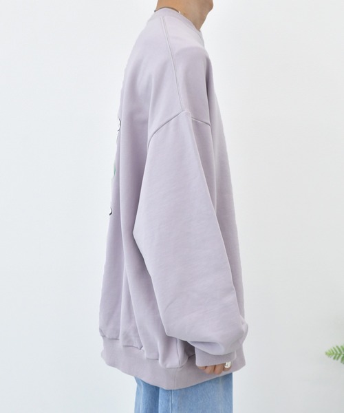 Perushu（ペルーシュ）の「yutayunoki × Perushu ヘビーウェイトコラボスウェット（スウェット・メンズ・ホワイト/ブラック/パープル/オフホワイト/モスグリーン/ホワイト系その他・SMALL/MEDIUM/LARGE）」の14枚目の写真