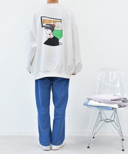 Perushu（ペルーシュ）の「yutayunoki × Perushu ヘビーウェイトコラボスウェット（スウェット・メンズ・ホワイト/ブラック/パープル/オフホワイト/モスグリーン/ホワイト系その他・SMALL/MEDIUM/LARGE）」の18枚目の写真