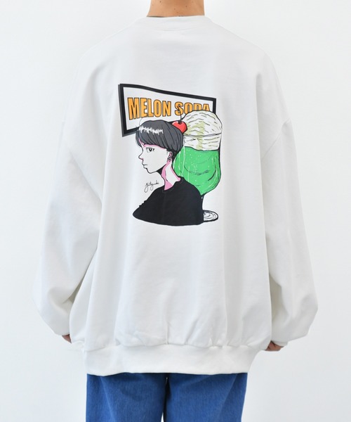 Perushu（ペルーシュ）の「yutayunoki × Perushu ヘビーウェイトコラボスウェット（スウェット・メンズ・ホワイト/ブラック/パープル/オフホワイト/モスグリーン/ホワイト系その他・SMALL/MEDIUM/LARGE）」の22枚目の写真