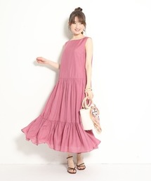 Apuweiser-riche【美品】【バックリボン】【プリーツ】ワンピース Apuweiser-riche【美品】【バックリボン】【プリーツ