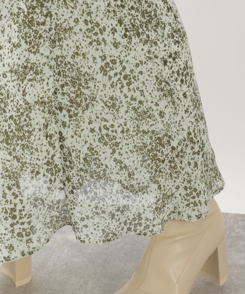 LOWRYS FARM（ローリーズファーム）の「ドットフラワーフレアスカート　893365（スカート・レディース・ネイビー/アイボリー・FREE）」の8枚目の写真