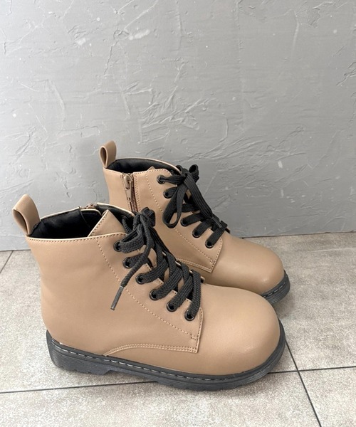 SOROTTO（ソロット）の「ファスナー付きレースアップブーツ（ブーツ・キッズ・ブラック/アイボリー/ベージュ系その他・22.0cm/16.0cm/17.0cm/18.0cm/19.0cm/20.0cm/21.0cm）」の21枚目の写真