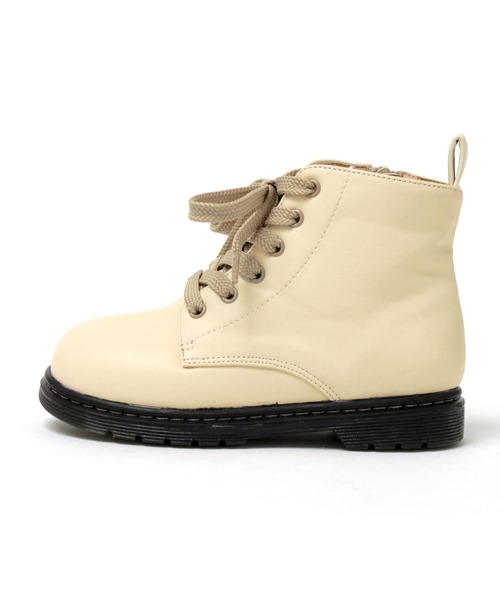 SOROTTO（ソロット）の「ファスナー付きレースアップブーツ（ブーツ・キッズ・ブラック/アイボリー/ベージュ系その他・22.0cm/16.0cm/17.0cm/18.0cm/19.0cm/20.0cm/21.0cm）」の5枚目の写真