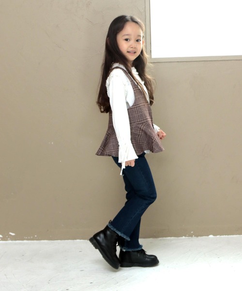 SOROTTO（ソロット）の「ファスナー付きレースアップブーツ（ブーツ・キッズ・ブラック/アイボリー/ベージュ系その他・22.0cm/16.0cm/17.0cm/18.0cm/19.0cm/20.0cm/21.0cm）」の6枚目の写真