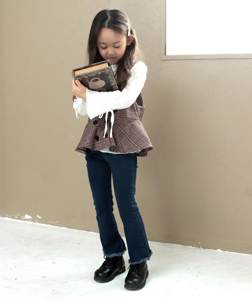 SOROTTO（ソロット）の「ファスナー付きレースアップブーツ（ブーツ・キッズ・ブラック/アイボリー/ベージュ系その他・22.0cm/16.0cm/17.0cm/18.0cm/19.0cm/20.0cm/21.0cm）」の10枚目の写真