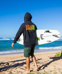 【RIP CURL リップカール】メンズ プルオーバーパーカー/ バックプリント ロゴ サーフカジュアル