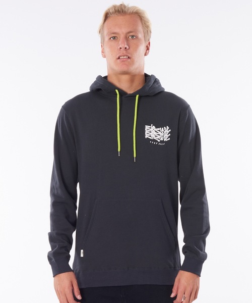 RIP CURL（リップカール） SURF PULL OVER FLEECE Mサイズ パーカー GRH RIP CURL リップカール】メンズ プルオーバーパーカー/ バック