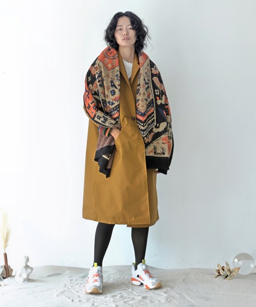STOF ストフ ウール 異邦のガウンコート 2016 定価37000円 STOF(ストフ)の「PANTERHEY RUG STOLE(ストール/ショール