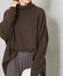 PUAL CE CIN | ラクーン/ウールハイネックプルオーバー(ニット/セーター)