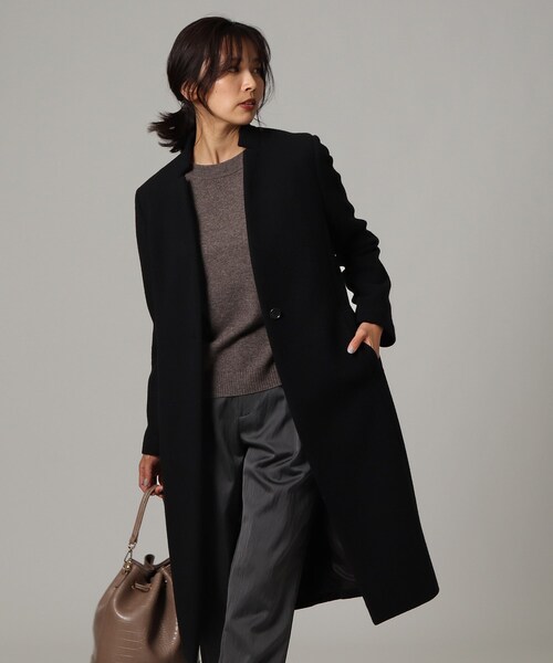 チェスターコート L ジロンラムウールコート チェスターコート Untitled アンタイトル のファッション