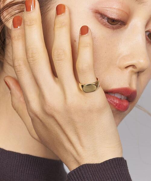 Chibi Jewels （チビジュエルズ）の「＜Chibi Jewels＞オーバルリング ◆（リング・レディース・ゴールド・11）」の6枚目の写真