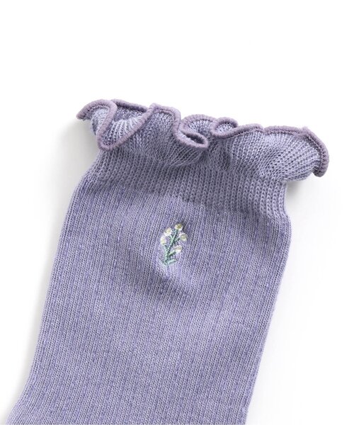 apres les cours（アプレレクール）の「ワンポイントロゴ ソックス_春_アプレレクールマシェリ（ソックス/靴下・キッズ・アイボリー/ネイビー/ラベンダー/ピンク・15 /12/18/21）」の8枚目の写真