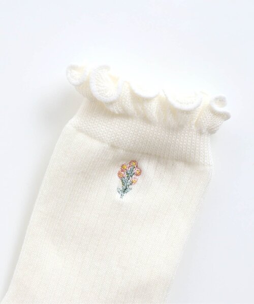 apres les cours（アプレレクール）の「ワンポイントロゴ ソックス_春_アプレレクールマシェリ（ソックス/靴下・キッズ・アイボリー/ネイビー/ラベンダー/ピンク・15 /12/18/21）」の5枚目の写真