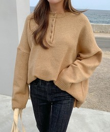 SONA（ソナ）の「SONYUNARA ユーズボタンオーバーフィットニット（ニット/セーター・レディース）」