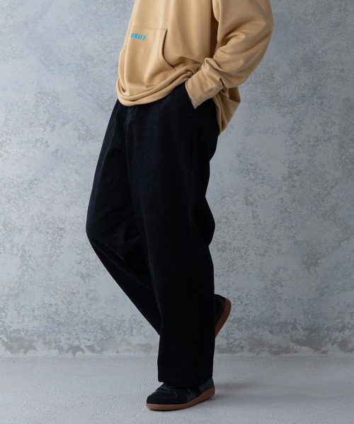 UNIIT（ユニット）の「【UNIIT／ユニット】コーデュロイワイドパンツ ワイドシルエット　無地　ウエスト紐仕様　セットアップ対象アイテム（その他パンツ・メンズ・ブラウン/ダークベージュ/ブラック・MEDIUM/LARGE）」の15枚目の写真
