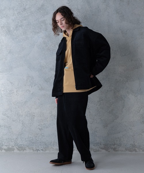 UNIIT（ユニット）の「【UNIIT／ユニット】コーデュロイワイドパンツ ワイドシルエット　無地　ウエスト紐仕様　セットアップ対象アイテム（その他パンツ・メンズ・ブラウン/ダークベージュ/ブラック・MEDIUM/LARGE）」の5枚目の写真