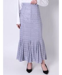 レースロングマーメイドスカート