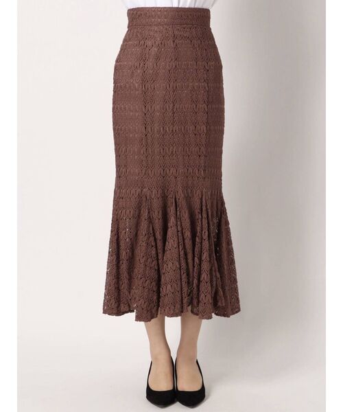 dazzlin(ダズリン)の「レースロングマーメイドスカート(スカート・レディース・ブラック/ブラウン/アイボリー/ブルー/モカ・FREE)」の14枚目の写真