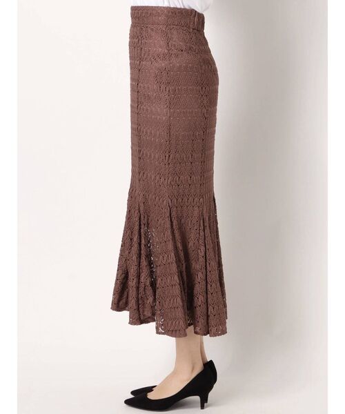 dazzlin(ダズリン)の「レースロングマーメイドスカート(スカート・レディース・ブラック/ブラウン/アイボリー/ブルー/モカ・FREE)」の15枚目の写真