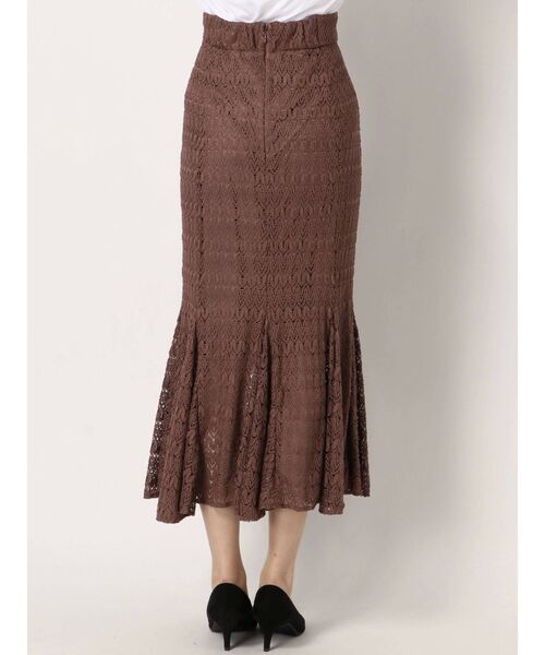 dazzlin(ダズリン)の「レースロングマーメイドスカート(スカート・レディース・ブラック/ブラウン/アイボリー/ブルー/モカ・FREE)」の16枚目の写真