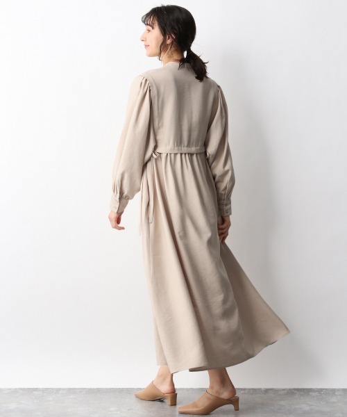 A part by(アパートバイ)の「RyNyレイヤードフウワンピース 931715(ワンピース・レディース・オフホワイト/チャコールグレー/ベージュ/グリーン系その他4・FREE)」の7枚目の写真