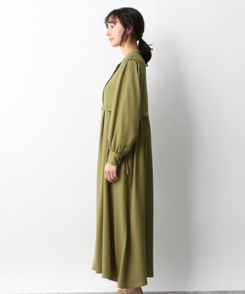 A part by(アパートバイ)の「RyNyレイヤードフウワンピース 931715(ワンピース・レディース・オフホワイト/チャコールグレー/ベージュ/グリーン系その他4・FREE)」の10枚目の写真