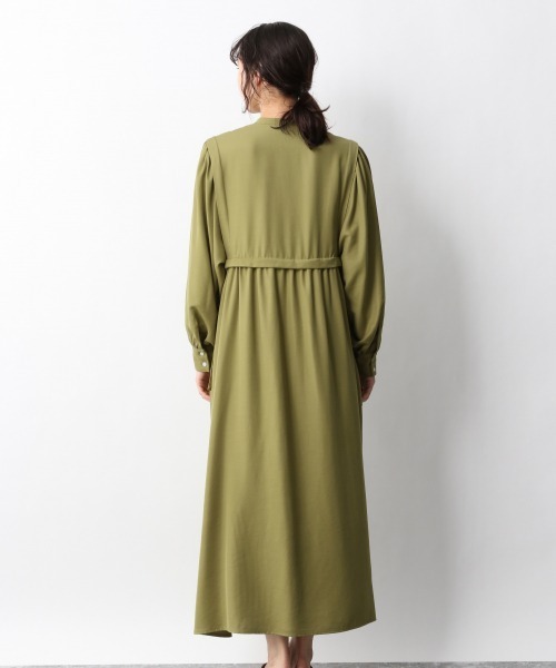 A part by(アパートバイ)の「RyNyレイヤードフウワンピース 931715(ワンピース・レディース・オフホワイト/チャコールグレー/ベージュ/グリーン系その他4・FREE)」の11枚目の写真