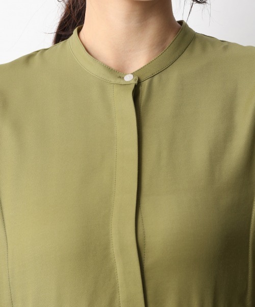 A part by(アパートバイ)の「RyNyレイヤードフウワンピース 931715(ワンピース・レディース・オフホワイト/チャコールグレー/ベージュ/グリーン系その他4・FREE)」の12枚目の写真