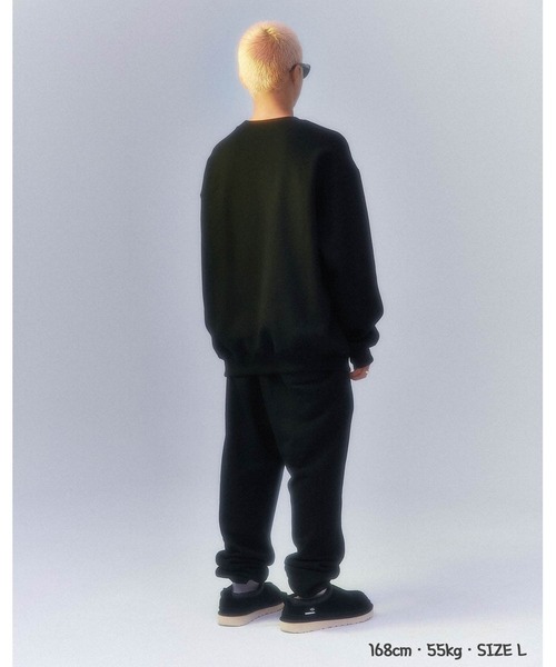 NICE GHOST CLUB(ナイスゴーストクラブ)の「【nice ghost club/ナイス ゴースト クラブ】TYPO LOGO SWEATSHIRTS/韓国ブランド タイポロゴ MTM スウェットシャツ トレーナー(スウェット・レディース・ブラック/アイボリー・L)」の8枚目の写真