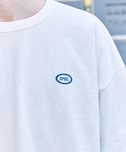 【SPOCSTORE】サークルロゴオーバーサイズ半袖TトップスTシャツ