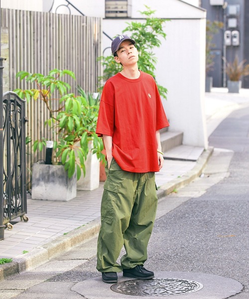 【SPOCSTORE】サークルロゴオーバーサイズ半袖TトップスTシャツ