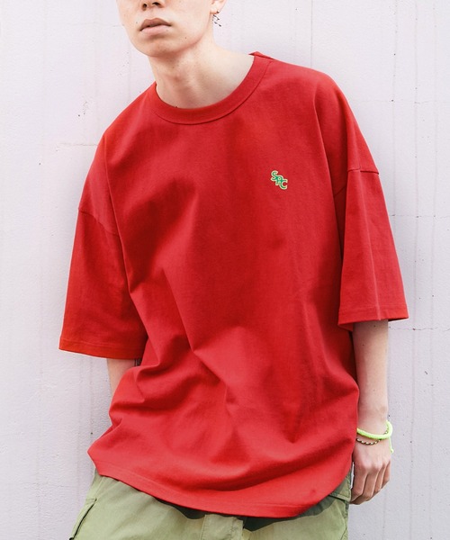 【SPOCSTORE】サークルロゴオーバーサイズ半袖TトップスTシャツ
