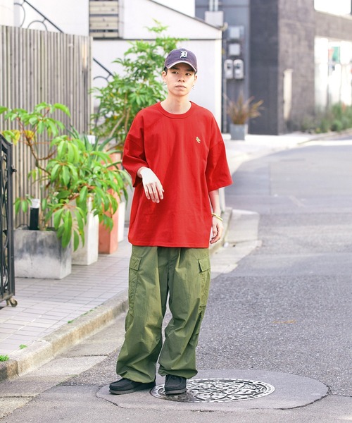 【SPOCSTORE】サークルロゴオーバーサイズ半袖TトップスTシャツ