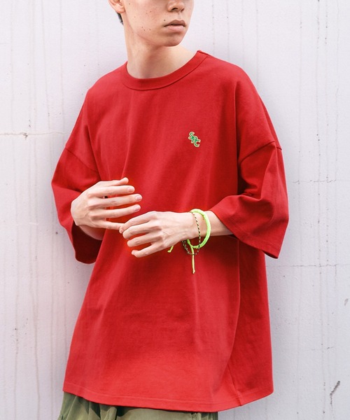 【SPOCSTORE】サークルロゴオーバーサイズ半袖TトップスTシャツ