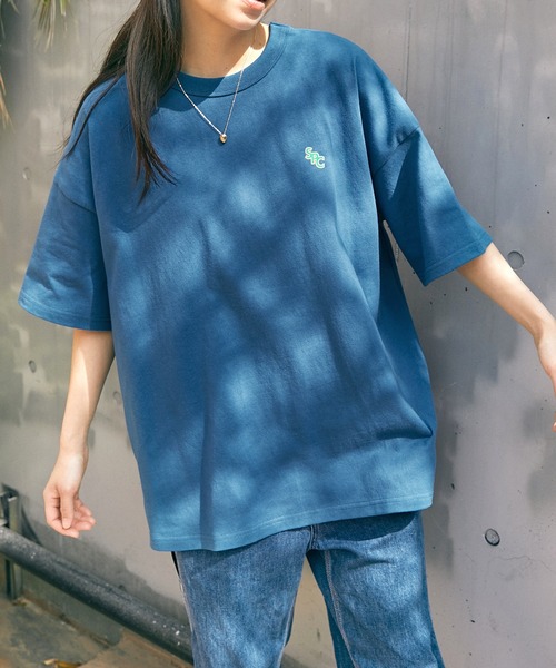 【SPOCSTORE】サークルロゴオーバーサイズ半袖TトップスTシャツ