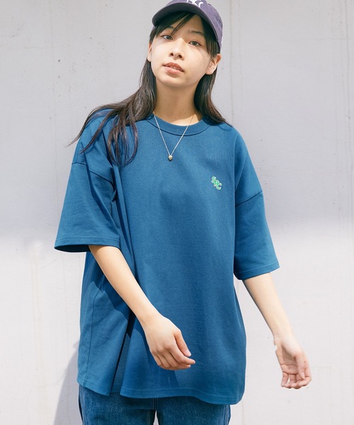 【SPOCSTORE】サークルロゴオーバーサイズ半袖TトップスTシャツ