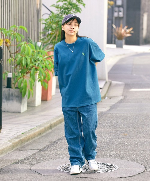 【SPOCSTORE】サークルロゴオーバーサイズ半袖TトップスTシャツ