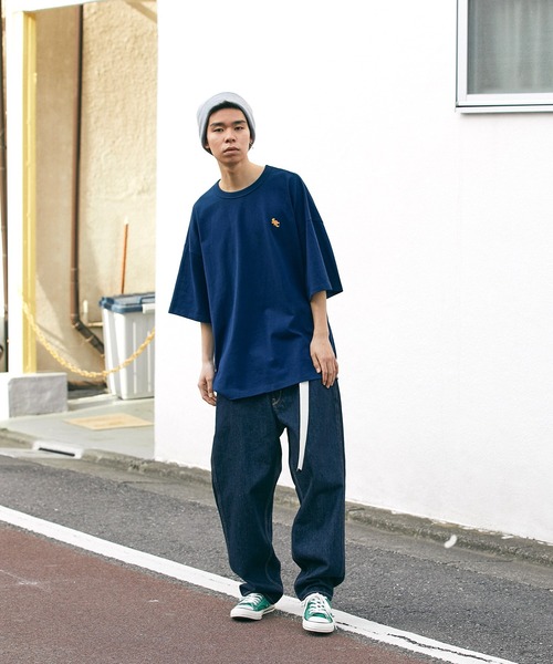 【SPOCSTORE】サークルロゴオーバーサイズ半袖TトップスTシャツ