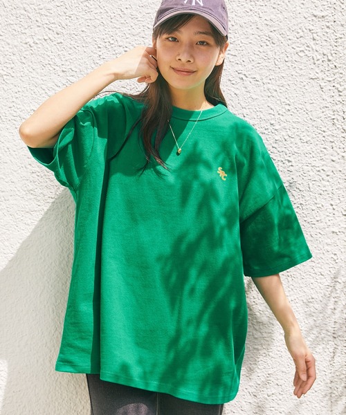 【SPOCSTORE】サークルロゴオーバーサイズ半袖TトップスTシャツ