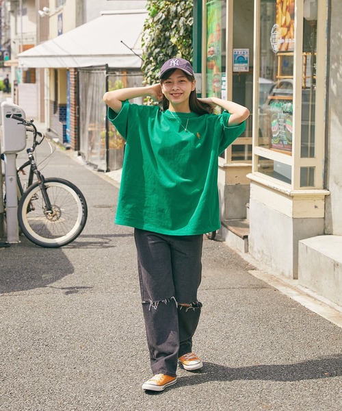 【SPOCSTORE】サークルロゴオーバーサイズ半袖TトップスTシャツ