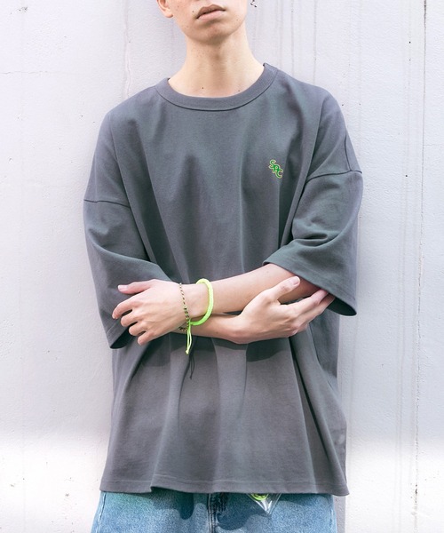 【SPOCSTORE】サークルロゴオーバーサイズ半袖TトップスTシャツ