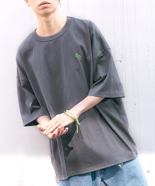 【SPOCSTORE】サークルロゴオーバーサイズ半袖TトップスTシャツ
