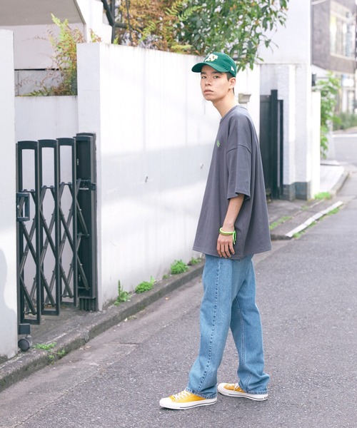 【SPOCSTORE】サークルロゴオーバーサイズ半袖TトップスTシャツ
