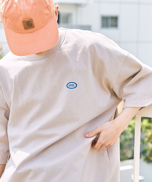 【SPOCSTORE】サークルロゴオーバーサイズ半袖TトップスTシャツ