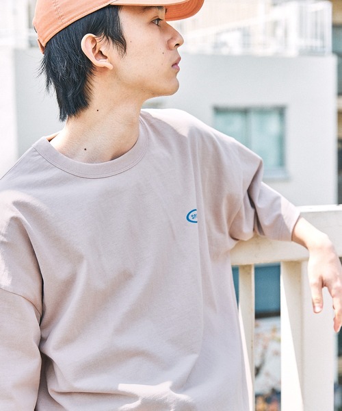 【SPOCSTORE】サークルロゴオーバーサイズ半袖TトップスTシャツ