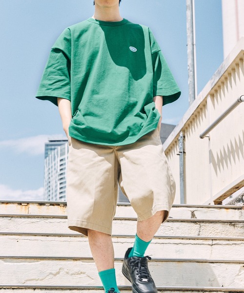【SPOCSTORE】サークルロゴオーバーサイズ半袖TトップスTシャツ