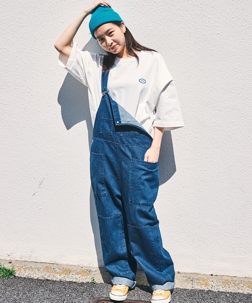 【SPOCSTORE】サークルロゴオーバーサイズ半袖TトップスTシャツ