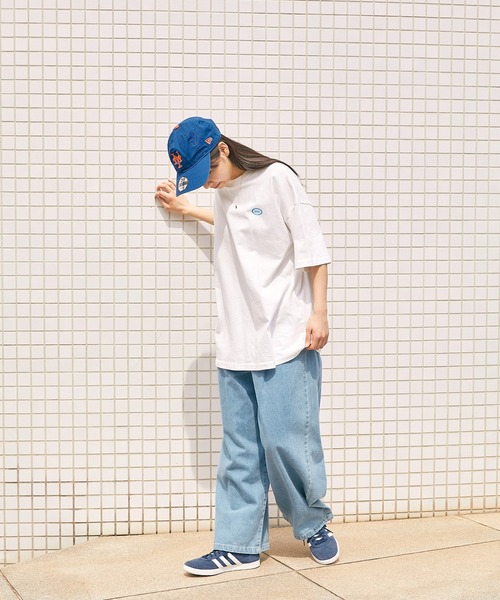 【SPOCSTORE】サークルロゴオーバーサイズ半袖TトップスTシャツ
