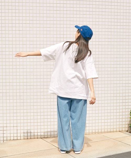 【SPOCSTORE】サークルロゴオーバーサイズ半袖TトップスTシャツ